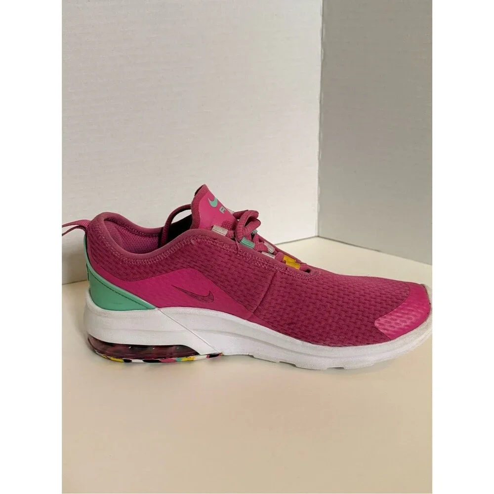 Nike Air Max Motion 2 Fuschia Mint White - Girls Size 5Y Fits Women’s 6.5 🌸